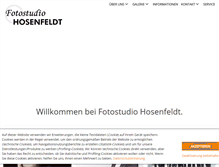 Tablet Screenshot of fotostudio-hosenfeldt.de